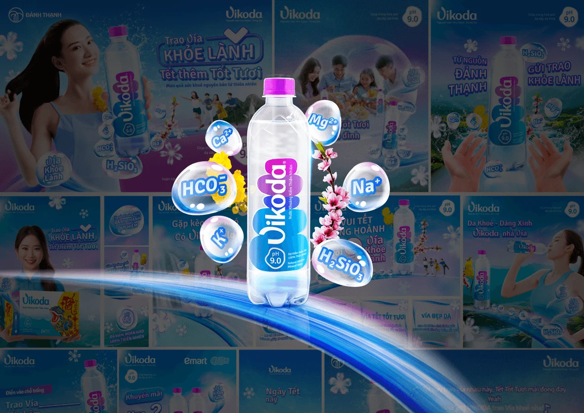 Vikoda product and seasonal brand imagery