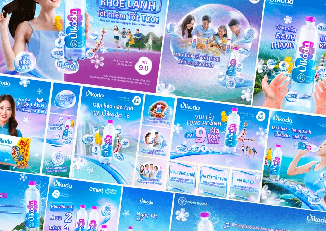 Vikoda Tết campaign creative asset collection